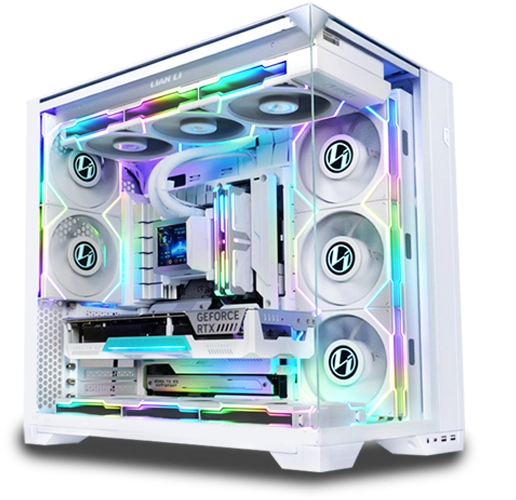 Lian Li O11 Vision Compact Black-Steel-Tempered Glass ATX Mid Tower