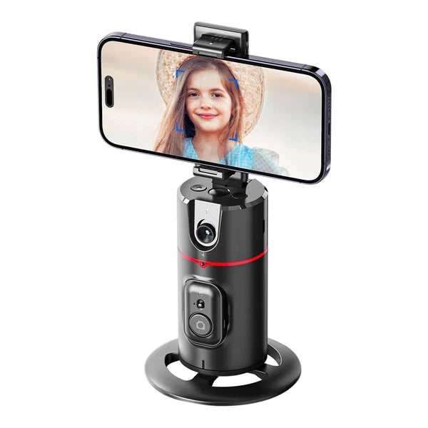 P02 360° Rotation Gimbal Stabilizer | Auto Face Tracking for Hands-Free Video Recording
