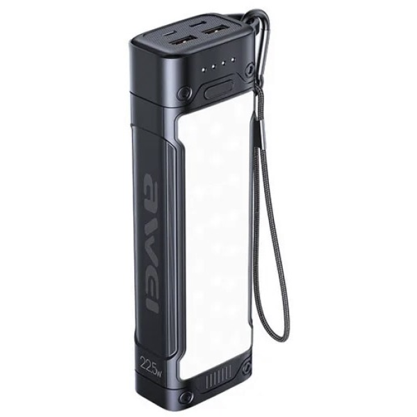 Awei P175K Fast Charging Power Bank (20,000mAh) – The Ultimate 22.5W Outdoor Beast & 25-LED Mega Emergency Light
