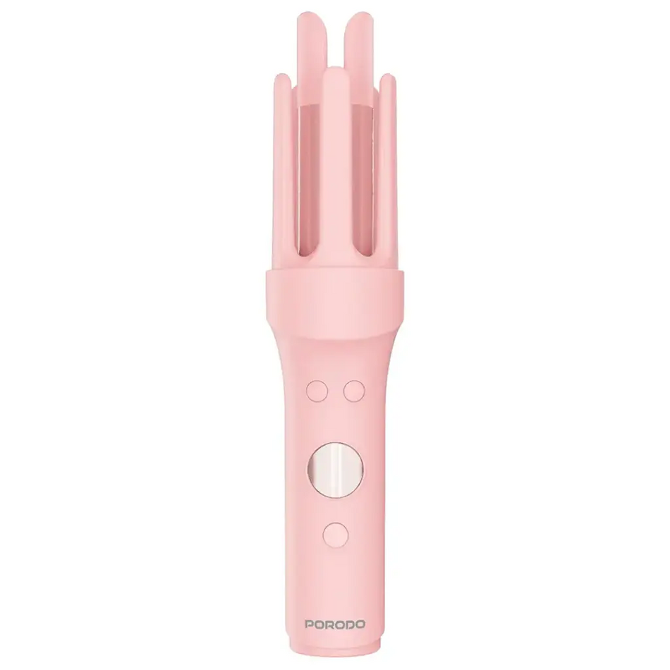 Porodo Lifestyle Cordless Ceramic Curling Iron with Digital Display (2600mAh, 160°C - 200°C) – Pink | PDBL258PK