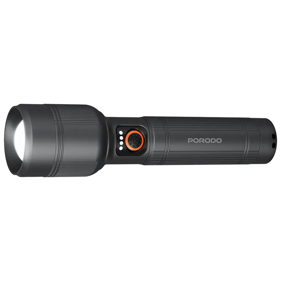 Porodo Lifestyle Lumalite 150 Rechargeable Flashlight (PDFL2101GY)