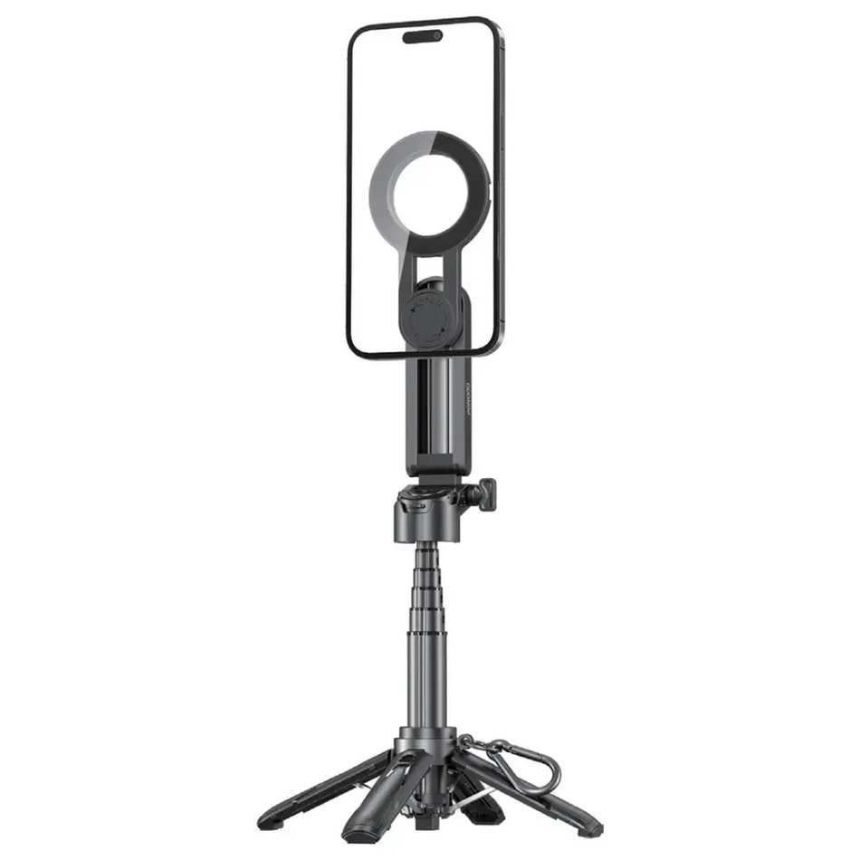 Porodo  Quad-Base Selfie Stick with 360° Full Angle Rotation - Black