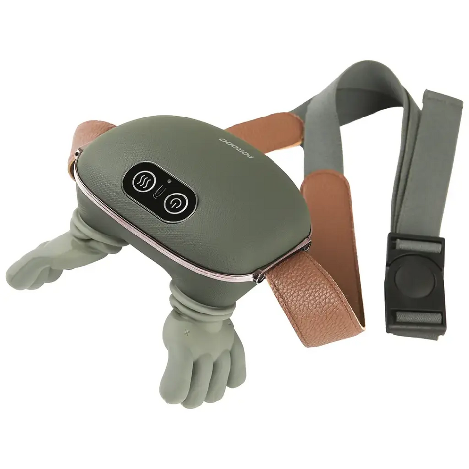 Porodo Lifestyle RelaxRobo Portable Heating Neck Massager (3 Speed Levels, Dual-Level Heat Therapy, 2000mAh Battery, Comfort Adjustable Strap, Green, PDLFSTZ012GN)