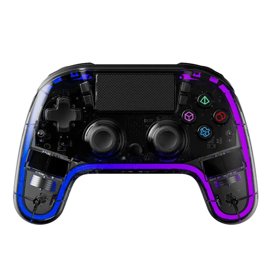 Porodo PlayStation 4 Wireless Controller (Crystal Shell/Black)