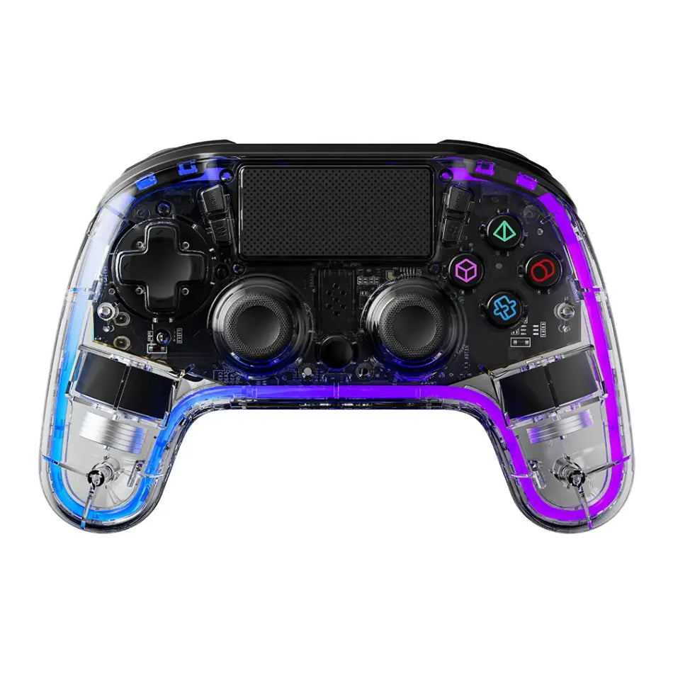 Porodo PlayStation 4 Wireless Controller (Crystal Shell/Black)