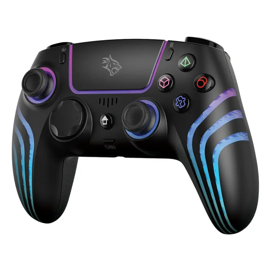Porodo Gaming Shadowx Wireless PS5 Controller with Touchpad & Dual Vibration - Black & White