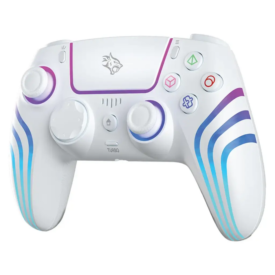 Porodo Gaming Shadowx Wireless PS5 Controller with Touchpad & Dual Vibration - Black & White