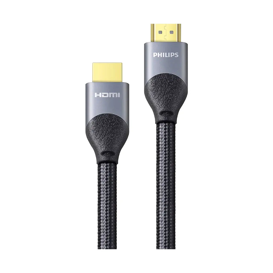 Philips HDMI 4K 60Hz Cable 3M - Premium Certified High-Speed HDMI, 18 Gbps Bandwidth, 28 AWG Pure Copper, ARC & 3D Support - Black (SWV7030/10)