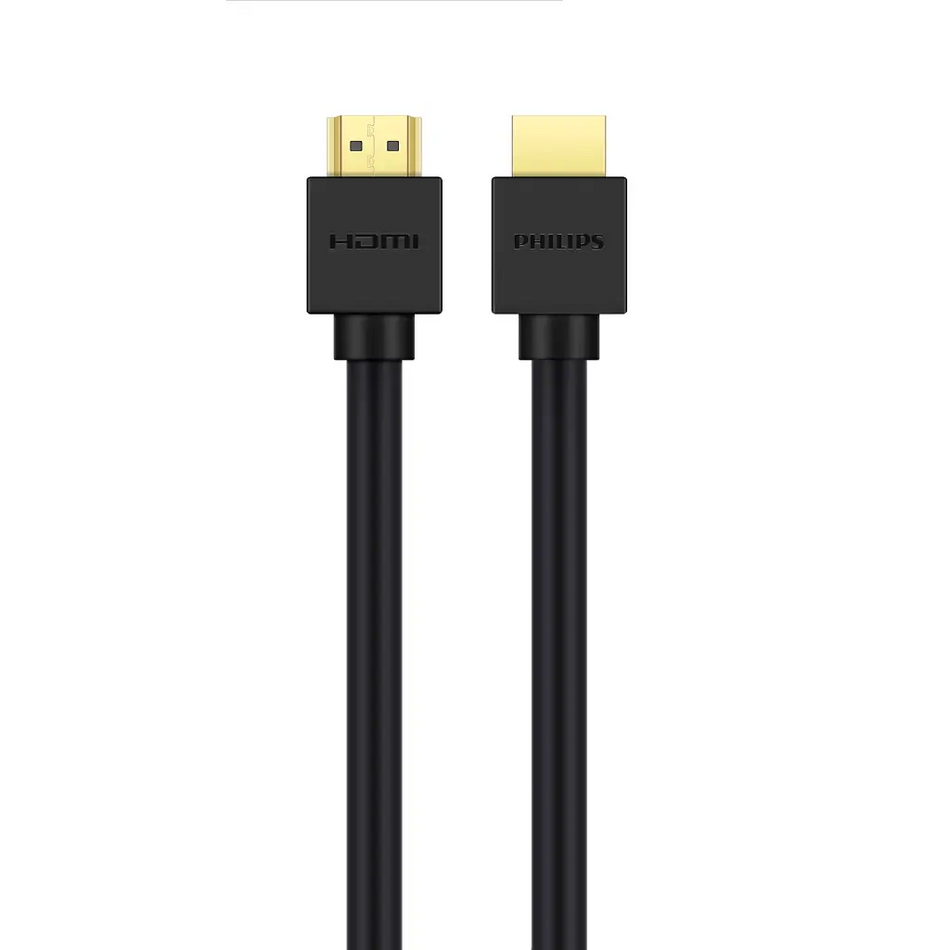 Philips Ultra High Speed HDMI 2.1 Cable 3m - 8K @ 60Hz / 4K @ 120Hz, 48 Gbps Bandwidth, Dynamic HDR, eARC & Gold-Plated Connectors - Black (SWV9433C/00)