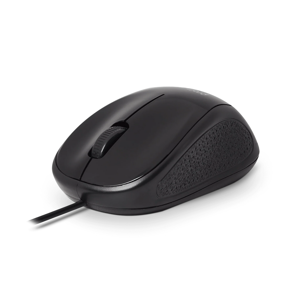 Prolink PMO630U Wired Mouse 3-Button, 1000DPI, Medium Size, Black
