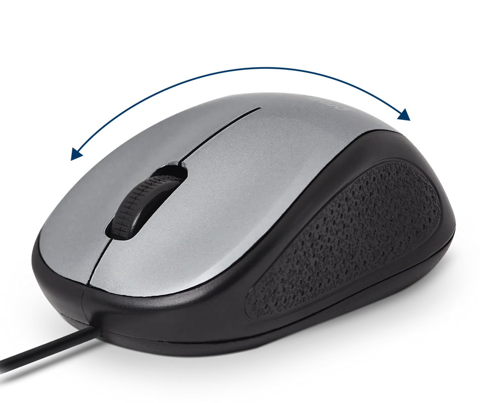 Prolink PMO630U Wired Mouse 3-Button, 1000DPI, Medium Size, Grey