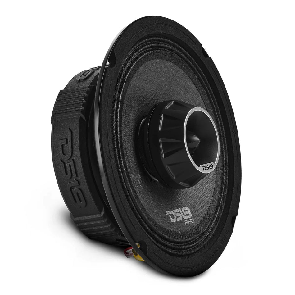 DS18 PRO-ZT6SL Slim 6.5-Inch Pro Audio Midrange Loudspeaker, Built-In Bullet Tweeter, 500 Watts Max, 250 Watts RMS, 4-Ohm High-Output Car and Truck Stereo Speaker (Single)
