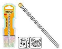 Ingco Masonry Drill Bit | Chrome Plated Carbon Steel Drill Bit with Tungsten Carbide Tip for Brick, Block, and Stone (DBM2111012)