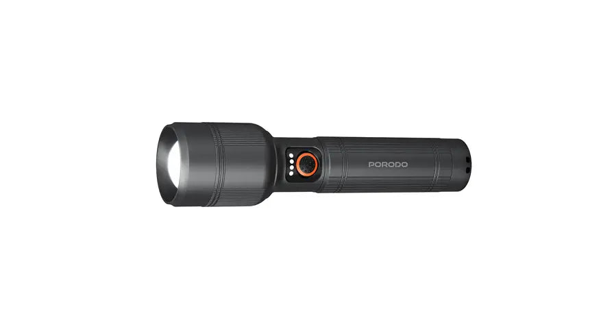 Porodo Lifestyle Lumalite 1200 Rechargeable Flashlight (PDFL5101-GY)