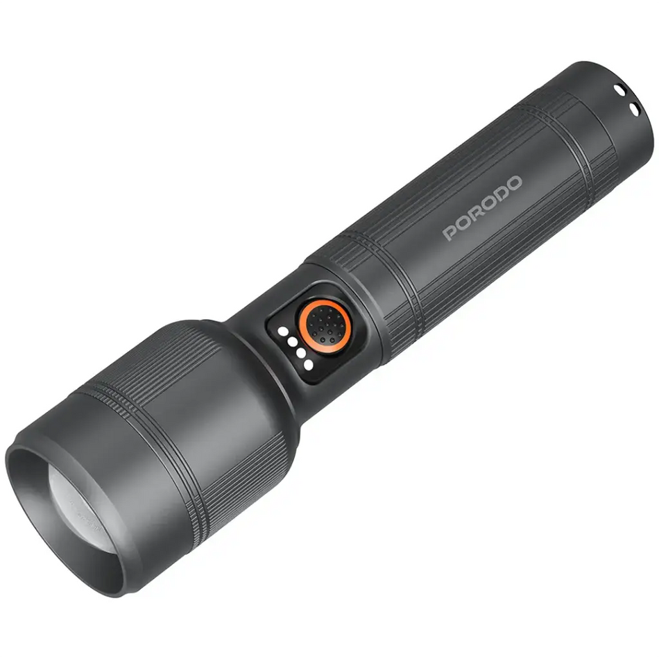 Porodo Lifestyle Lumalite 150 Rechargeable Flashlight (PDFL2101GY)