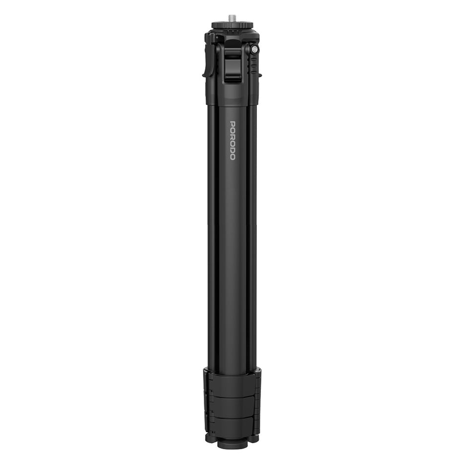 Porodo Ultra-Light Aluminum Tripod with 360° Ball Head – Black