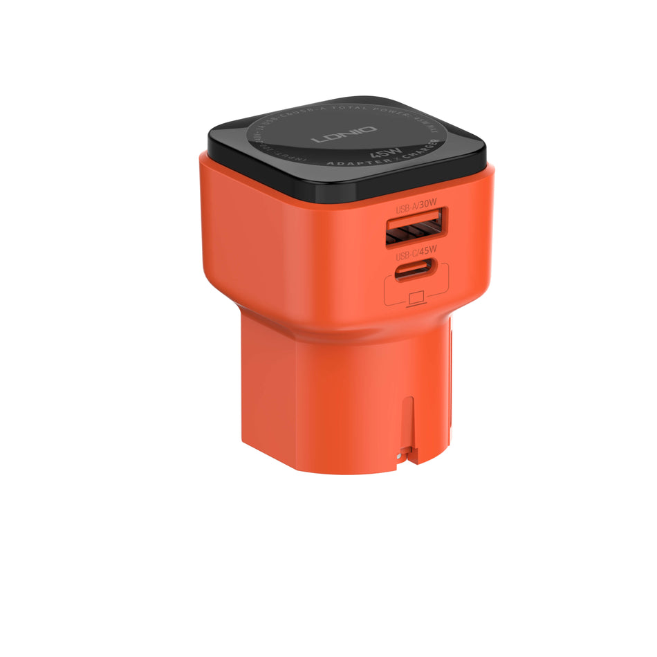 LDNIO Q2420 GaN 45W Laptop Fast Charging Global Universal Adapter (UK / EU / US / AU)