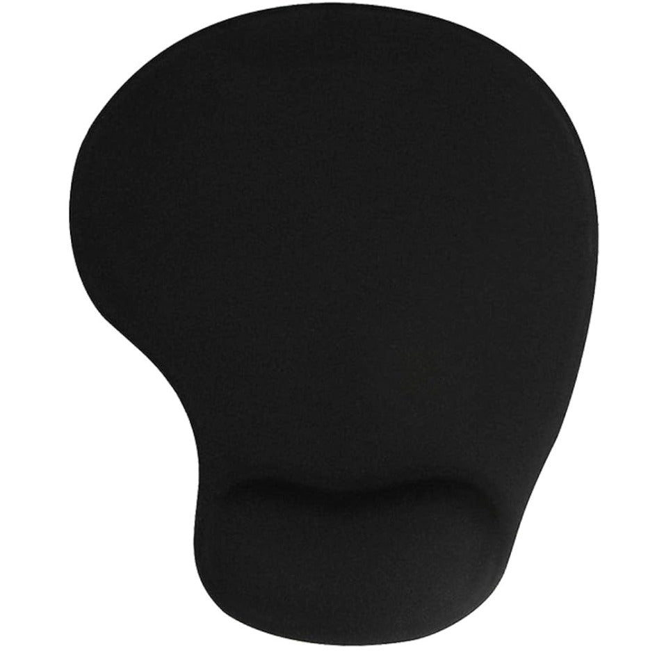 Mousepad G-01 Ergonomic Gel Wrist Support Mouse Pad - Soft Gel Cushion, Anti-Slip Rubber Base, Smooth Fabric Tracking Surface, Black