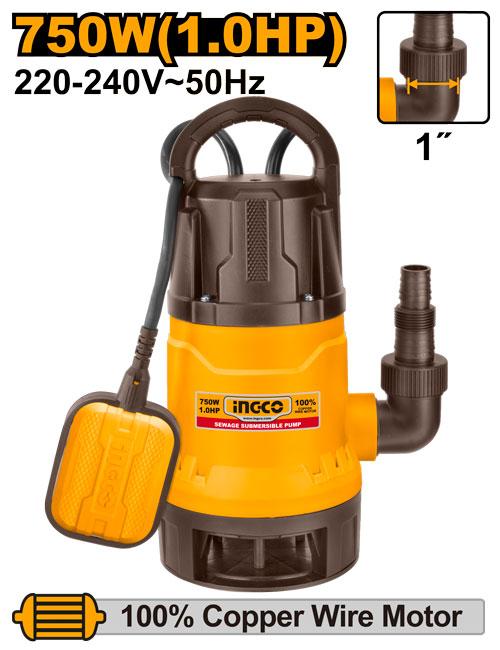 INGCO Sewage Submersible Pump (SPD7508) — The 1.0HP Residential Drainage Guard
