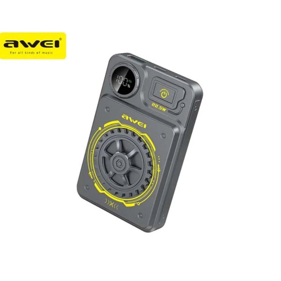 Awei P52K 10000mAh Power Bank – 22.5W PD Fast Charge & Wireless Charging Portable Charger