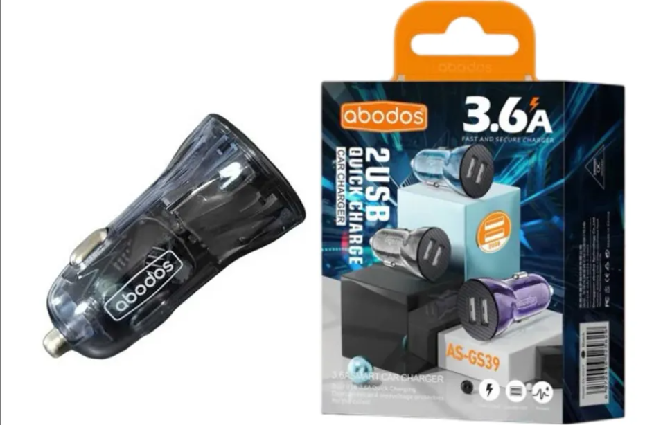 ABODOS AS-GS39 Smart Car Charger / 3.6A Fast Charging