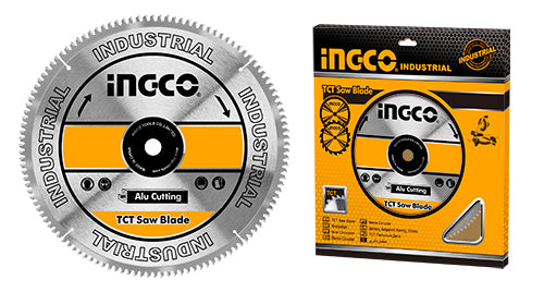 Ingco 210mm TCT Circular Saw Blade for Aluminum | 60-Tooth Mitre Saw Disc with 30mm Arbor and Reduction Rings (TSB321023)
