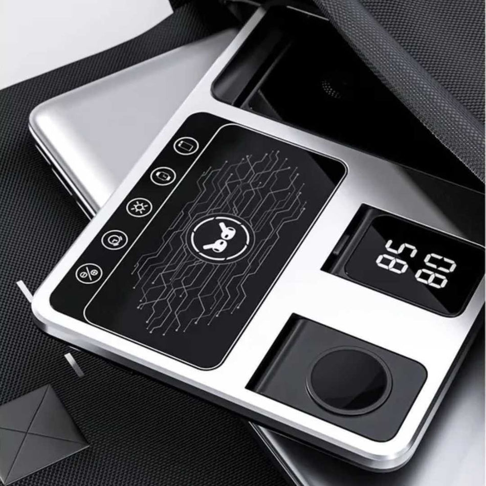 Green Lion 4 in 1 Wireless Charging Station Gray