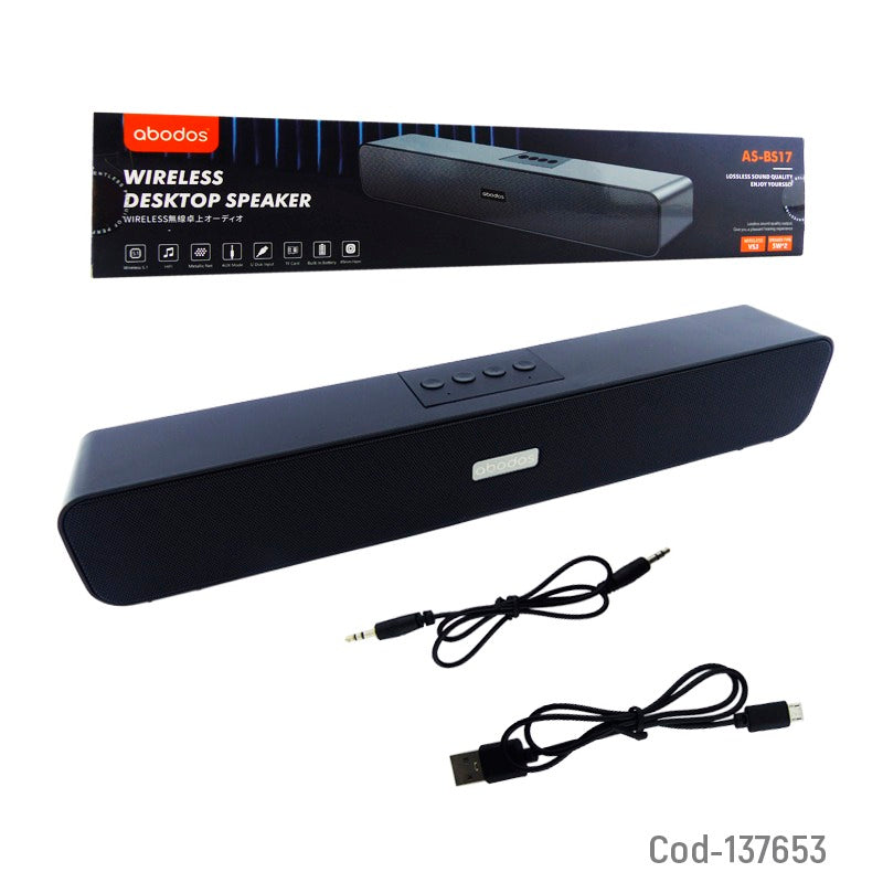 Abodos AS-BS17 Wireless Bluetooth Desktop Audio Speaker With USB Port / TF Card Slot