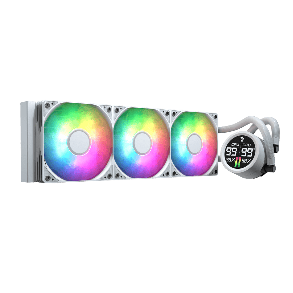 Aerocool Abyss L360R 360mm ARGB Liquid Cooler with digital display