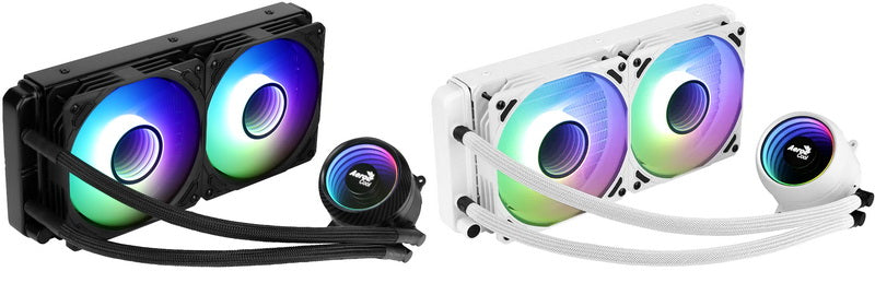 Aerocool Abyss L240R 240mm ARGB Liquid Cooler with digital display