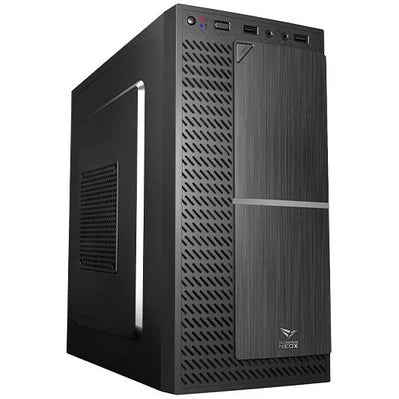 Alcatroz Azzura ZeoX Micro-ATX with PSU PC Case - Gun Metal