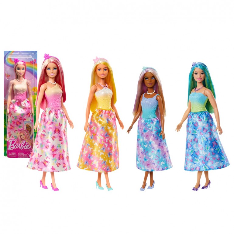 Mattel Barbie Dreamtopia Princess Doll with skirt Single Pack Assortment (HRR07) – Vibrant Fairytale Fashions