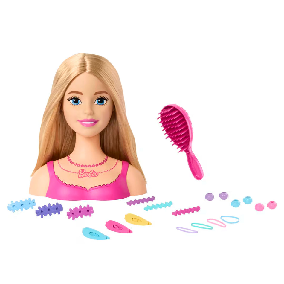 Mattel Barbie Styling Head Blonde Hair Dresser Playset (HMD88) with Accessories