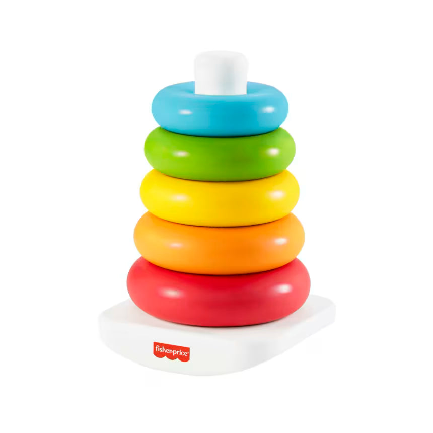 Fisher-Price Eco Rock-a-Stack Ring Stacker (GRF09) – Plant-Based Sustainable Baby Toy
