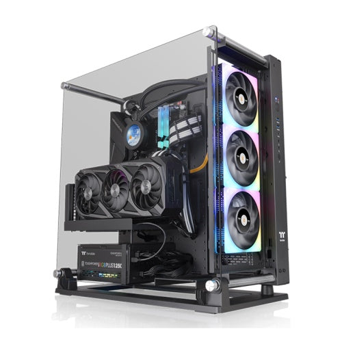 Thermaltake Core P3 Pro 4mm Thick Tempered Glass open frame Mid tower chassis Black Edition