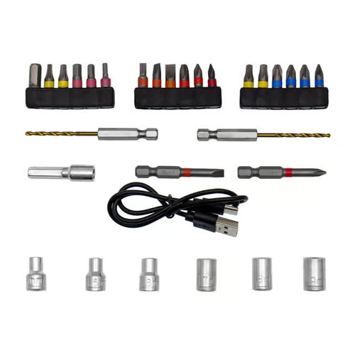 MD-8728 Electric Cordless Screwdriver Kit