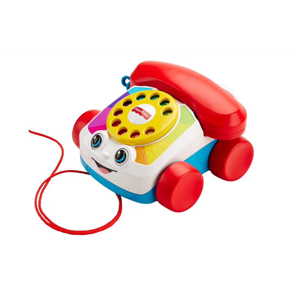 Fisher-Price Chatter Telephone Classic Pull Toy (FGW66) – Open Tray Packaging