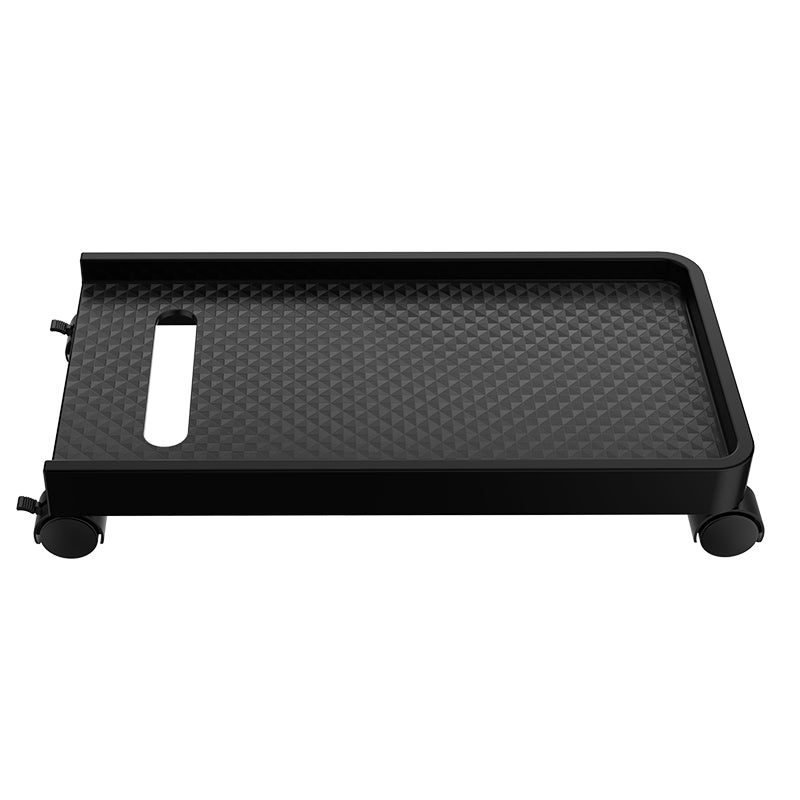 ORICO Mobile CPU Stand with Carbon Fiber Surface (ORICO-CPB2-BK-BP) | Premium Lightweight ABS Computer Tower Floor Cart with Caster Wheels & Lockable Brakes