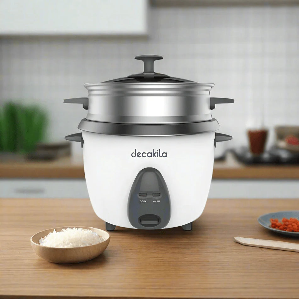 Decakila 1.8L Automatic Rice Cooker | Non-Stick Inner Pot with Keep-Warm Function, 700W (KEER034W)