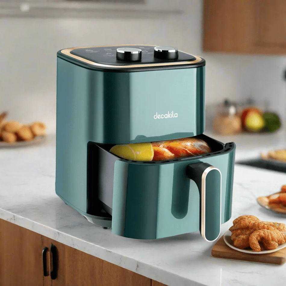 Decakila 1400W 3.5L Healthy Air Fryer | Rapid Hot Air Circulation Cooker with Non-Stick Basket (KEEC036V)