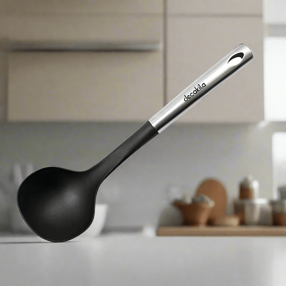 Decakila Premium Heat-Resistant Soup Ladle | Non-Stick Safe Kitchen Serving Spoon (KMTT040B)