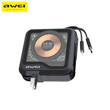 Awei P81K 10,000 mAh 4 in 1 Magnetic wireless fast charging powerbank