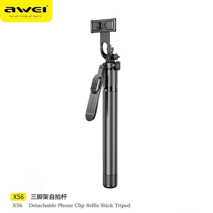 Awei X56 Selfie Stick Extendable Universal Tripod