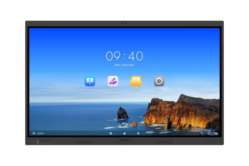 Hikvision Value Series 4K UHD Smart Interactive Flat Panel Display (EDLA Certified, Android 14)