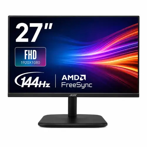 Acer 27" FHD IPS Super Comfort EK1 Monitor - EK271 P6, 144Hz, VGA, HDMI & Built-in Speaker