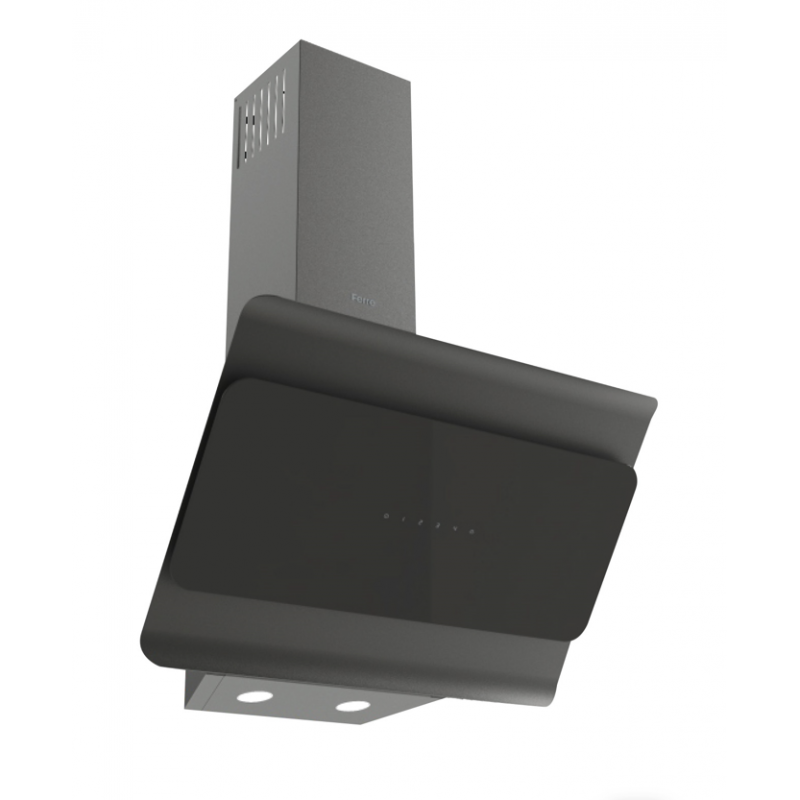 FERRE Elegance Series 60cm Decorative Wall-Mounted Cooker Hood | Premium Tempered Glass Extractor Fan with High-Velocity Extraction & Dual Washable Aluminum Filters (MOD-ELEGANCE-60-BLACK / WHITE)