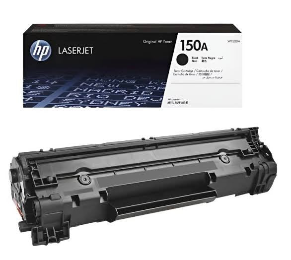 HP 150A Black Original LaserJet Toner Cartridge | Genuine High-Precision Monochrome Laser Print Cartridge with Smart Tracking and 975 Page Yield - Single Pack (W1500A)