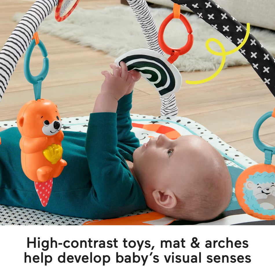Fisher-Price 3-in-1 Musical Activity Gym Infant Play Mat Refresh (JMN72)