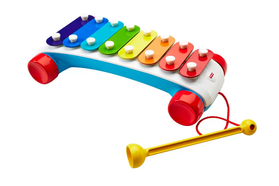 Fisher-Price Classic Xylophone Musical Toddler Toy (CMY09) – 8 Colorful Keys with Pull String