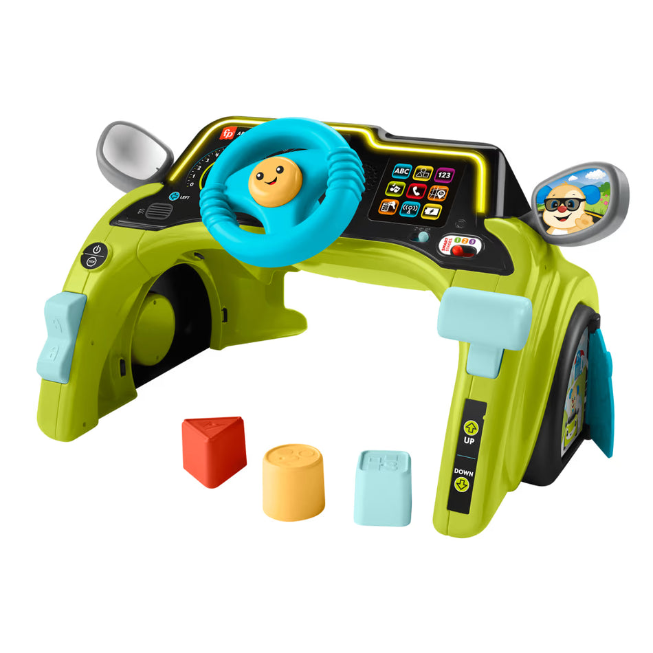 Fisher-Price Laugh & Learn Sit & Steer Driver Electronic Toy Dashboard (HTW88)